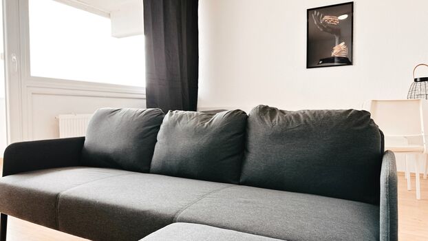 Monteurwohnung mit Balkon und Wohnzimmer Obrázok 5