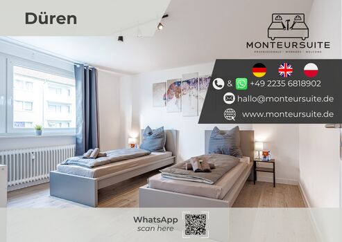 Monteursuite Düren – Unterkunft für Monteure nahe Aachen