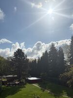 Blick vom Balkon ins schöne bergische Land