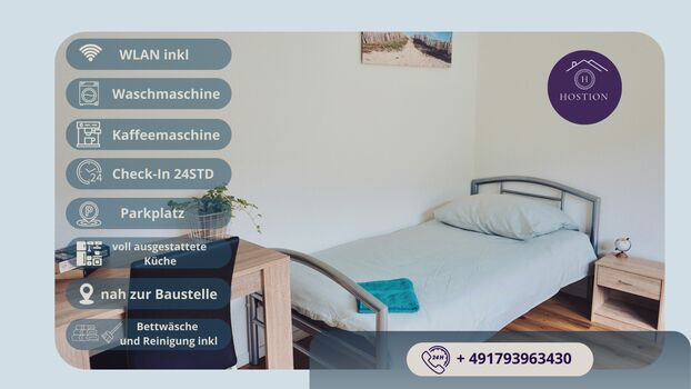 Schöne Monteur-Zimmer in Kelsterbach