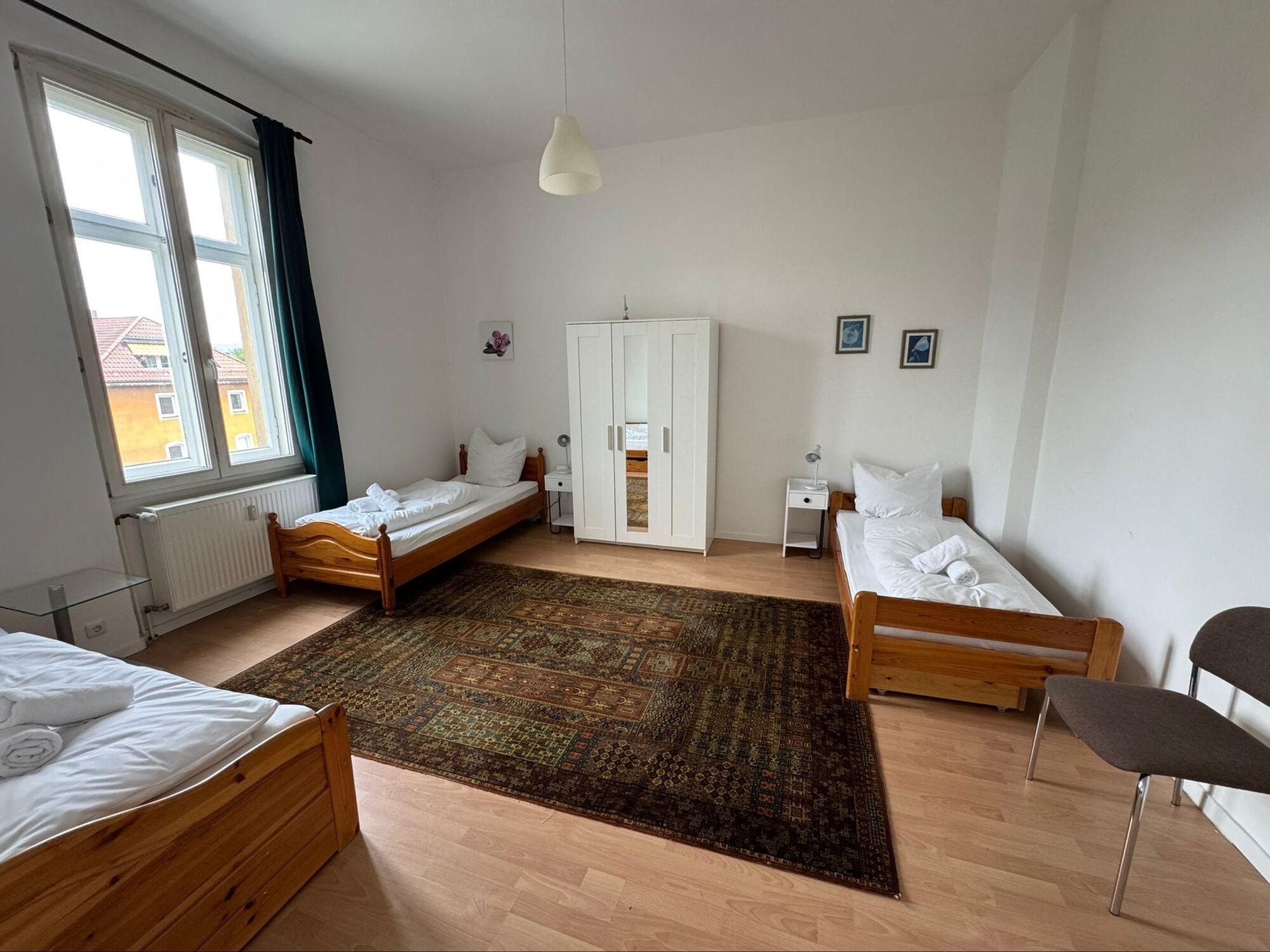 Zimmer mit 3 Einzelbetten