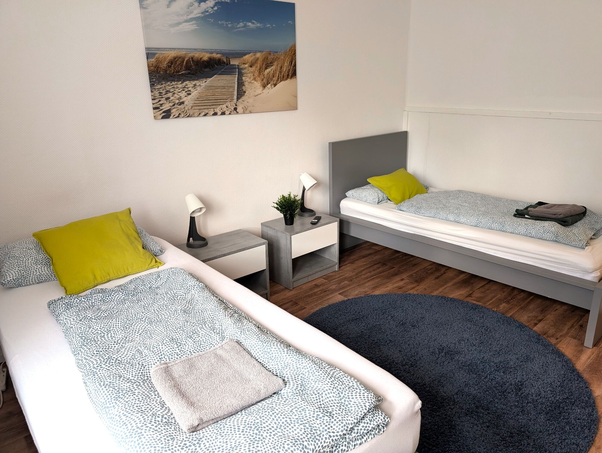 Blaues Zimmer 2 Einzelbetten, TV