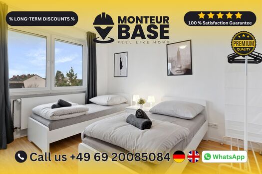 MONTEUR BASE - Unterkunft für 2 Personen in Mörfelden / FFM