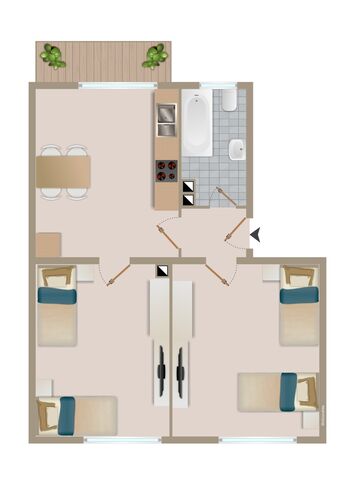 CosyHomes24 (GE09b) • Balkon • Higspeed-Wifi • Stellplatz Obrázok 4