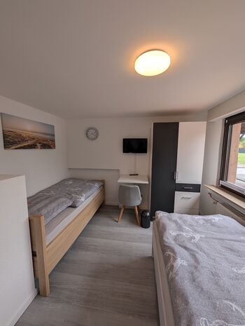 Zimmer 1 mit 2 Einzelbetten