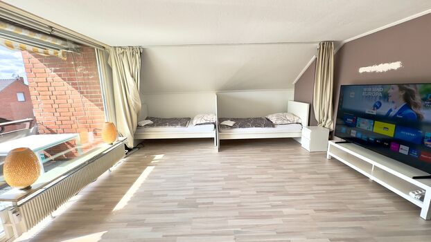 4 Bett Appartment mit Balkon fussnah zum Rhein