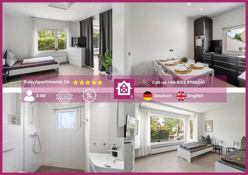 EasyApartments24 - Einzelbetten garantiert