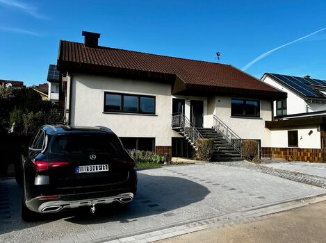 Outside view with parking lot