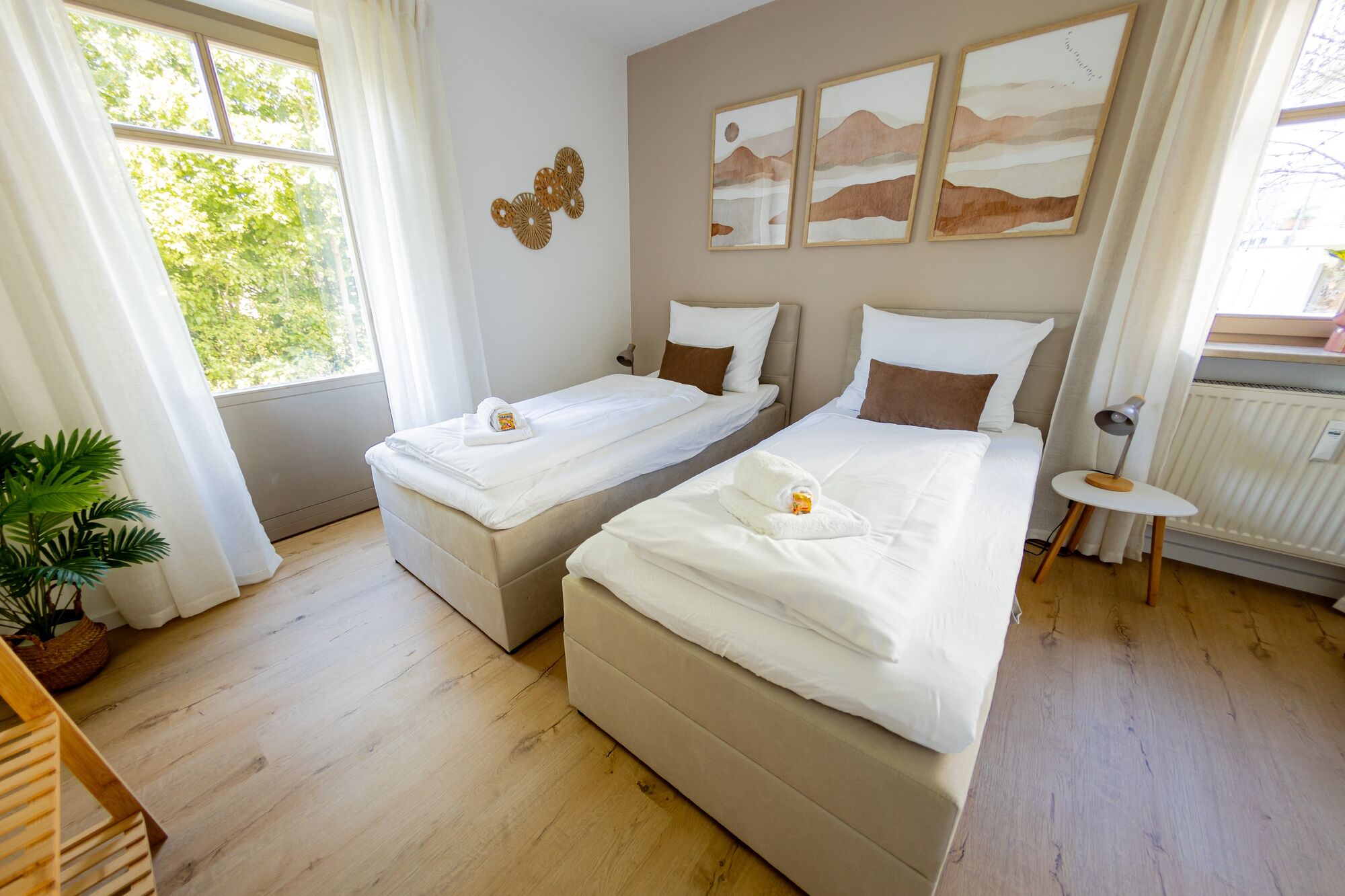 Schlafzimmer 1 - 2 Einzelbetten