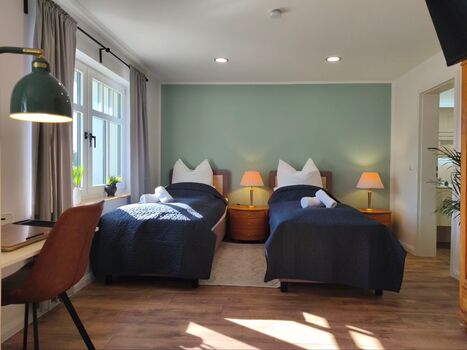 Comfortable single beds, bed linen and towels included