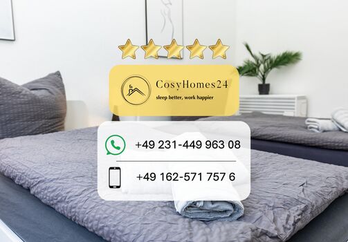 CosyHomes24 (RE01) • Highspeed-Wifi • TOP-Anbindung