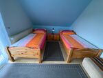 Elbdeich: Schlafzimmer mit Blick auf den Deich