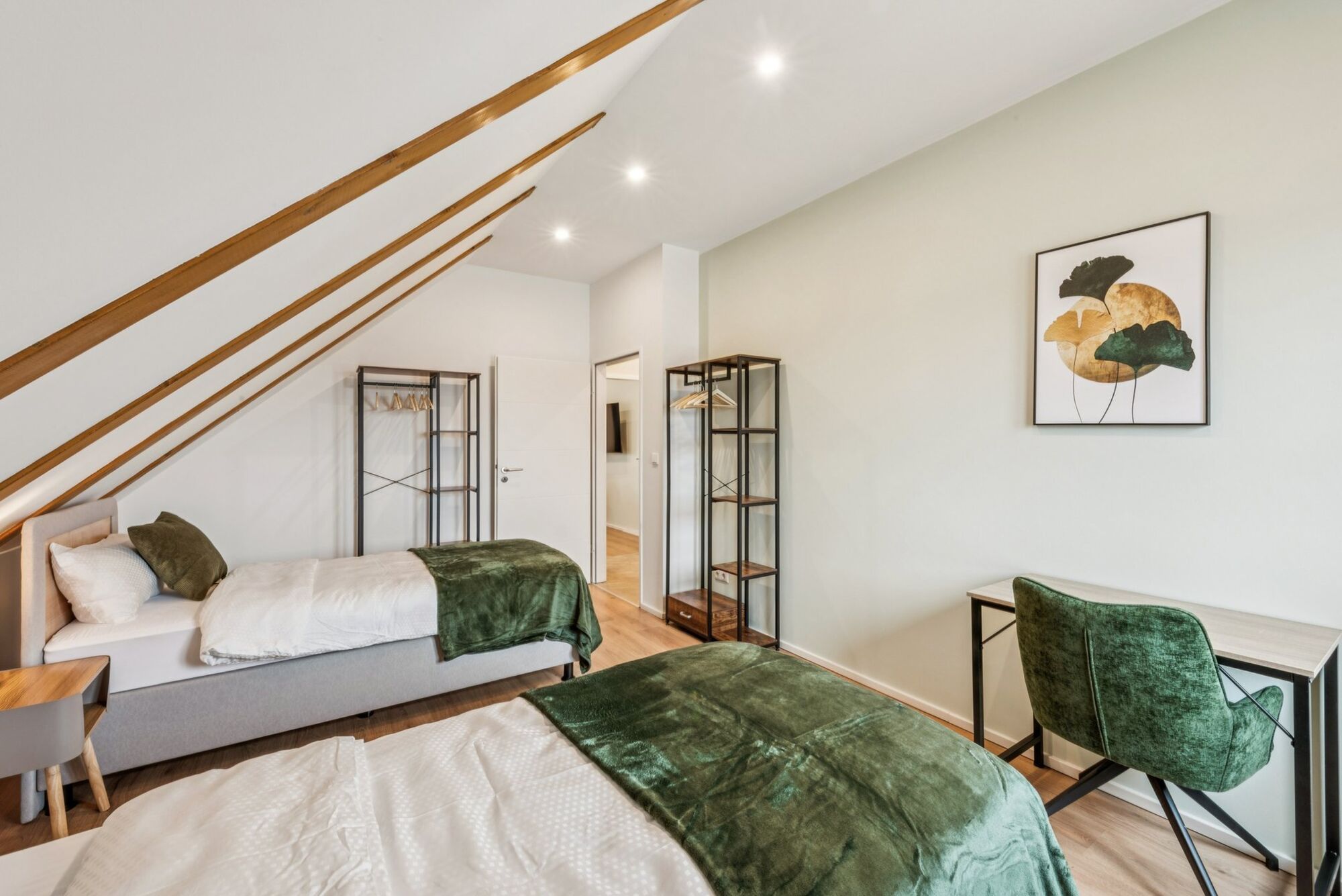 Schlafzimmer 2 mit 2 Einzelbetten