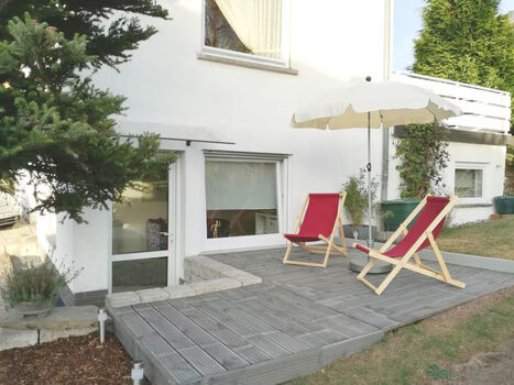 Eingang Ferien-Appartement mit Terrasse