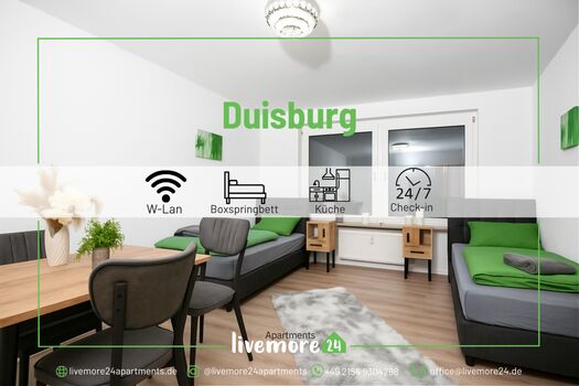 Monteurunterkünfte und Ferienwohnungen in Duisburg