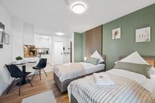 Asperg | Studio Apartment | 2 Einzelbetten | Parkplatz Zdjęcie 1