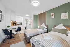 Asperg | Studio Apartment | 2 Einzelbetten | Parkplatz Zdjęcie 7