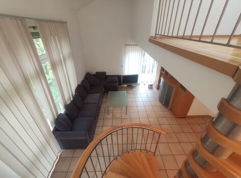 Wohnzimmer von oben