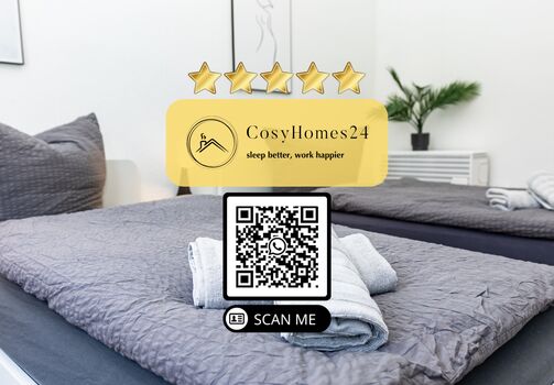 CosyHomes24 (GE10) • Stellplatz • Balkon • Highspeed Wifi