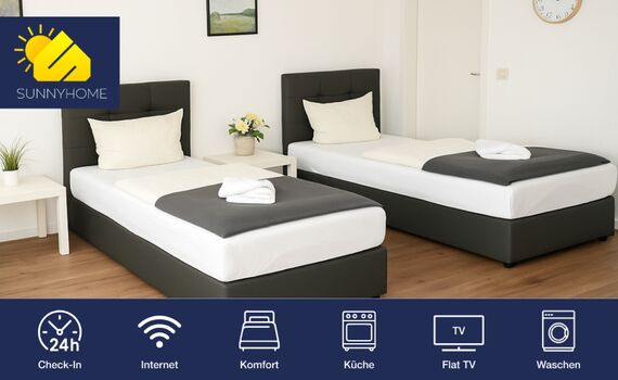 SUNNYHOME Monteurwohnungen nahe Regensburg (8 Pers) (ID 401)