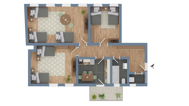 CosyHomes24 (GE10b) • Parkplatz • Balkon • Highspeed Wifi Bild 4