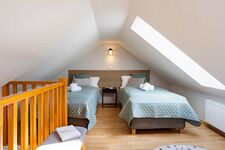 Schlafzimmer OG mit getrennten Betten