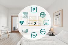 Monteurwohnungen Heilbronn GÜNSTIG, Balkon, Küche, TV, WiFi Picture 1