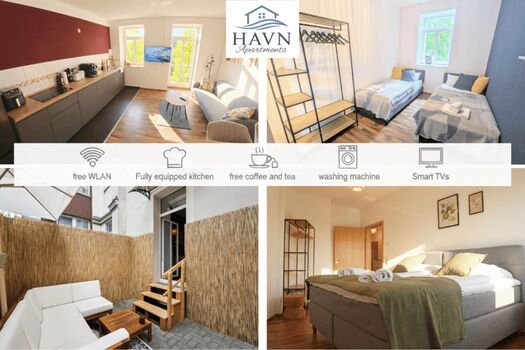 5 BR I 13 PAX I voll ausgestattet I WIFI I free Parking