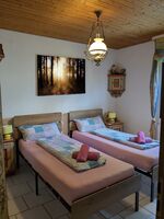 Schlafzimmer im EG mit 2 Einzelbetten 