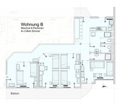 Moderne Monteurwohnungen Karlsruhe - zentrale Lage Bild 5