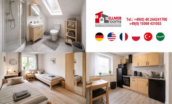 Mitarbeiterzimmer ab 16 Euro heute anfragen, morgen einziehen Bild 1