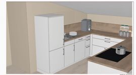 Neue Küche – wird aktuell eingebaut, voll ausgestattet