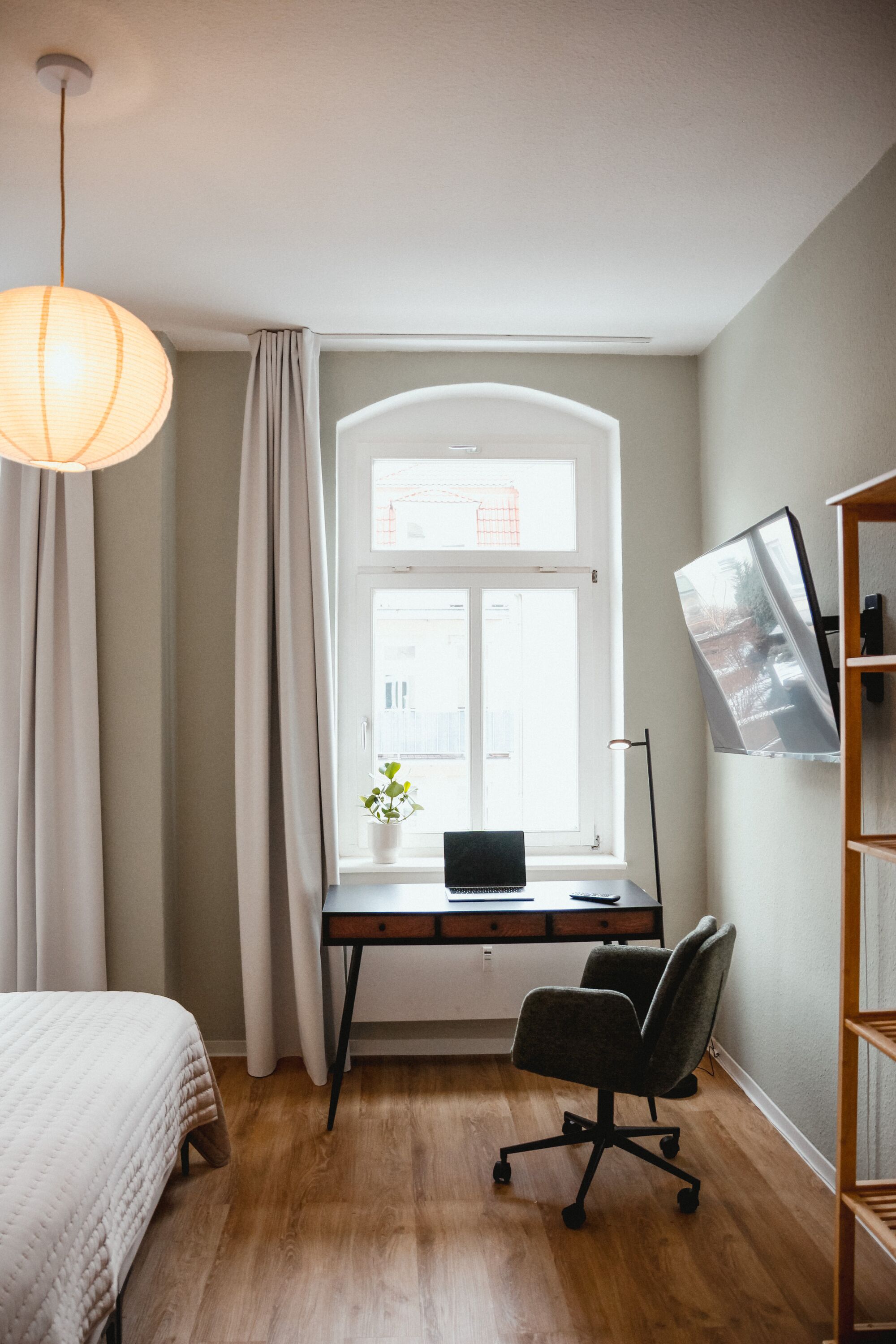 Schlafzimmer Monteurzimmer Unterkunft Wohnung Dresden