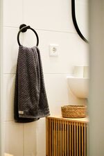 Handtücher und Bettwäsche inklusive - Bad Monteurzimmer Unterkunft Wohnung Dresden