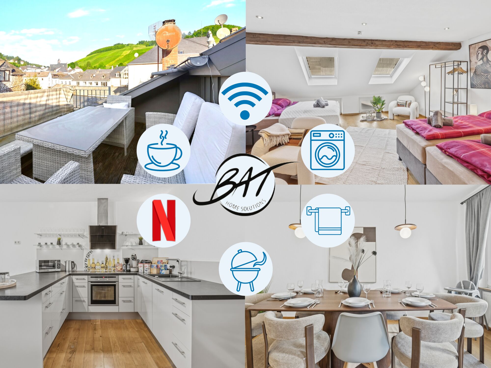 Modernes Bad mit Waschtisch & WC – gepflegt ausgestattet