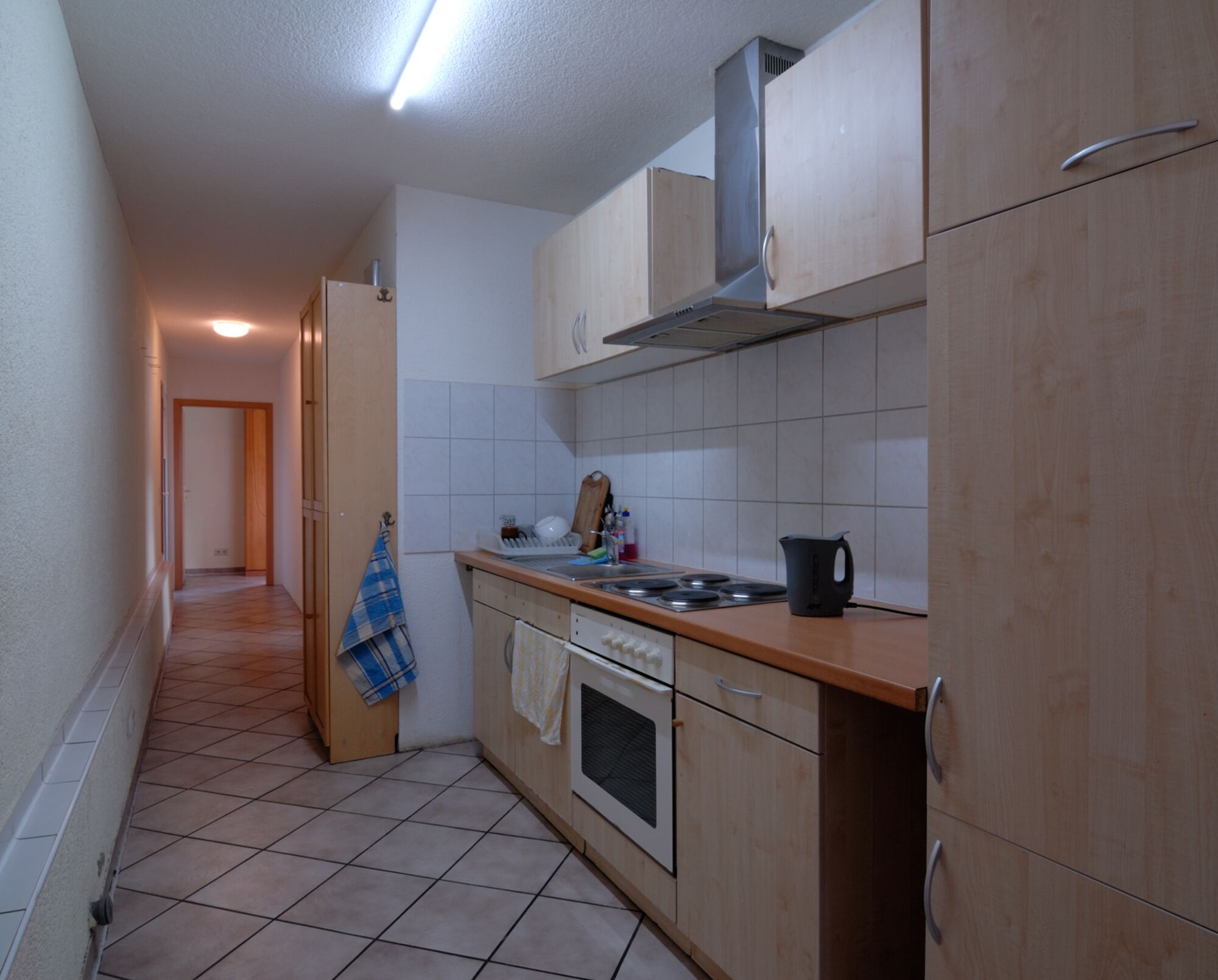 Küche mit Aufenthaltsbereich