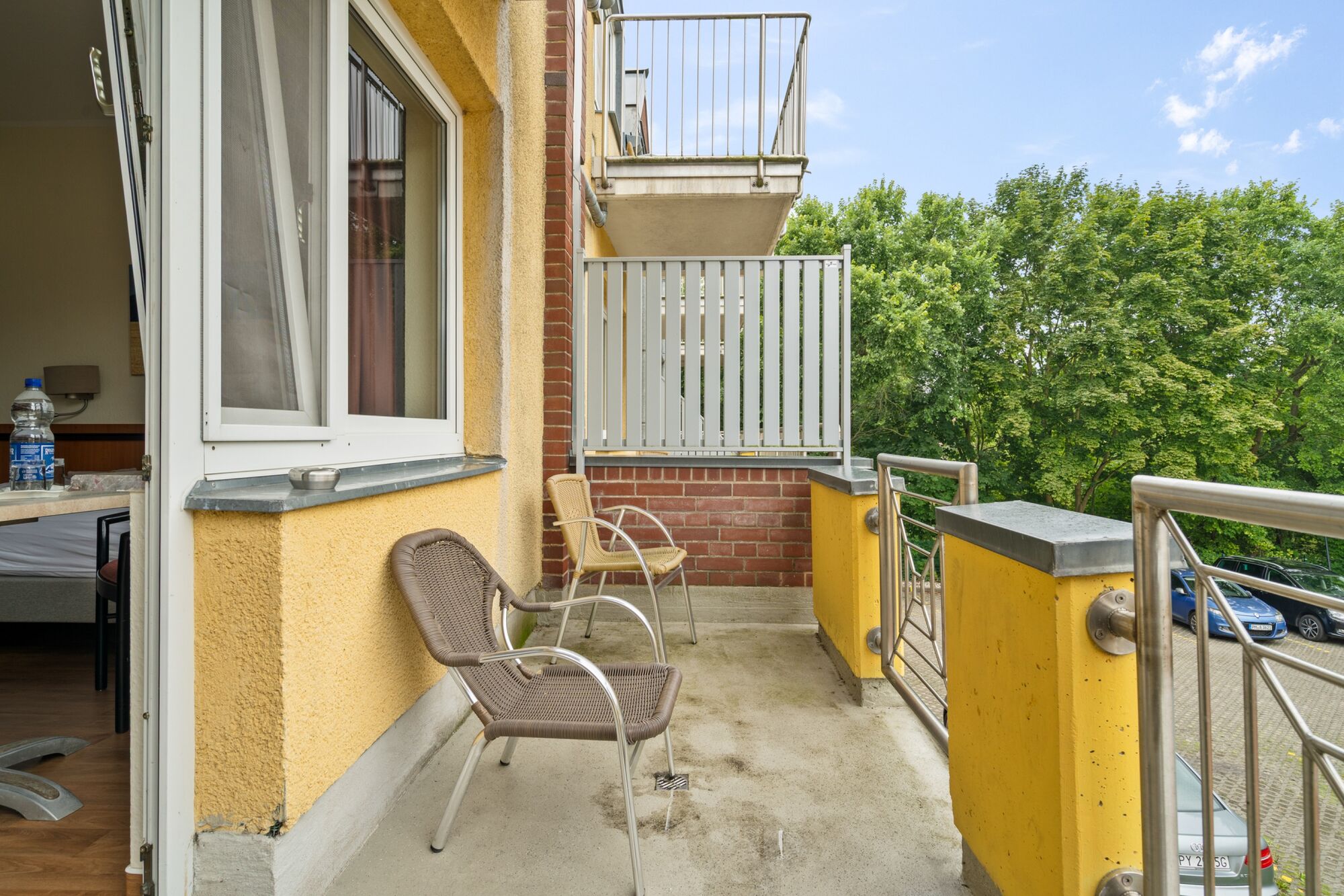 Balkon bei allen Apartment im 2.OG und Hotelzimmer im 1.OG