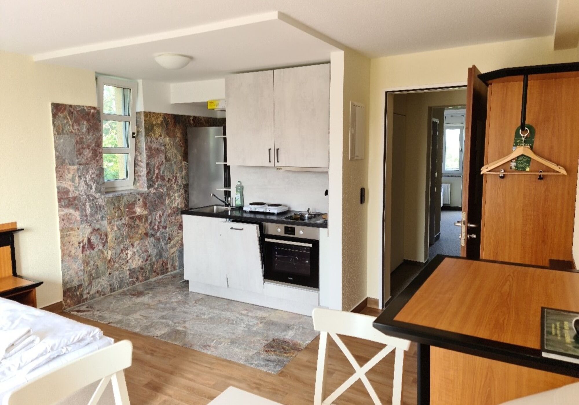 Apartment mit vollwertiger Küche