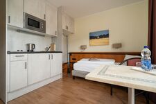 1-Raum Apartment mit 2 Einzelbetten und Kitchenette