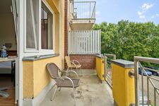 Balkon bei allen Apartment im 2.OG und Hotelzimmer im 1.OG