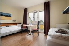 1-Raum Apartment mit 2 Einzelbetten und Kitchenette