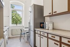 Küche mit Kühlschrank + Eisfach