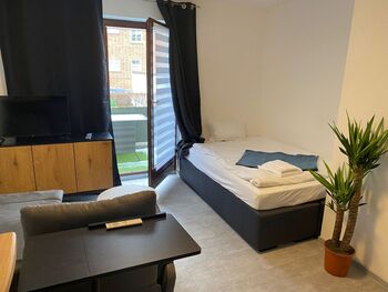 Moderne 1-Zimmer-Wohnung mit Balkon