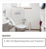2.Wc mit Trockner und Waschmaschine 