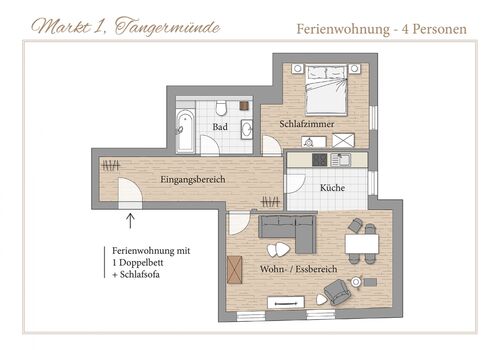 Monteurwohnung/Monteurzimmer Tangermünde voll ausgestattet Zdjęcie 3