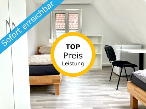 Aalen-Unterkochen – EZ/DZ, inkl Parkpl., WLAN u. TV