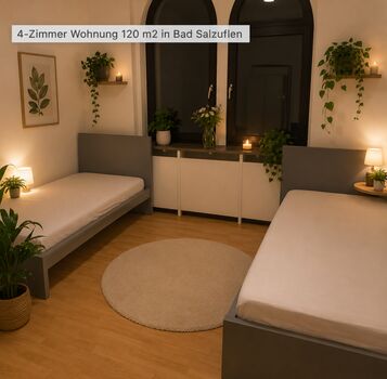 Neu möblierte, 4-Zimmer Wohnung 120 m2 mit 7 Betten in Bad Salzuflen Picture 3