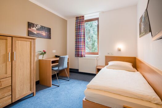 Einzelzimmerbeispiel im Gästehaus