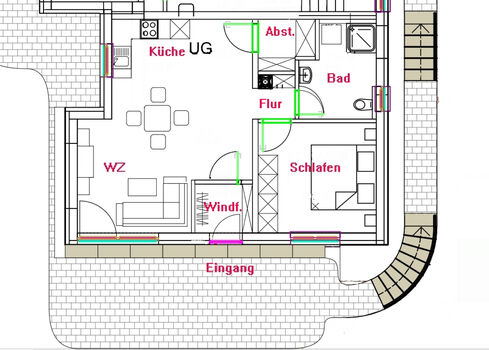 Naturnahe Wohnung - voll ausgestattet - Sonnenterrasse Bild 4