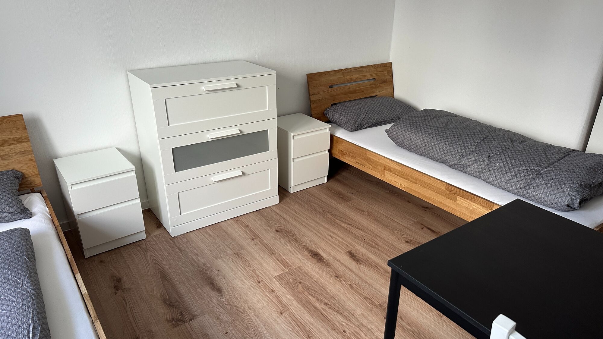 Frisch renovierte Doppelzimmer